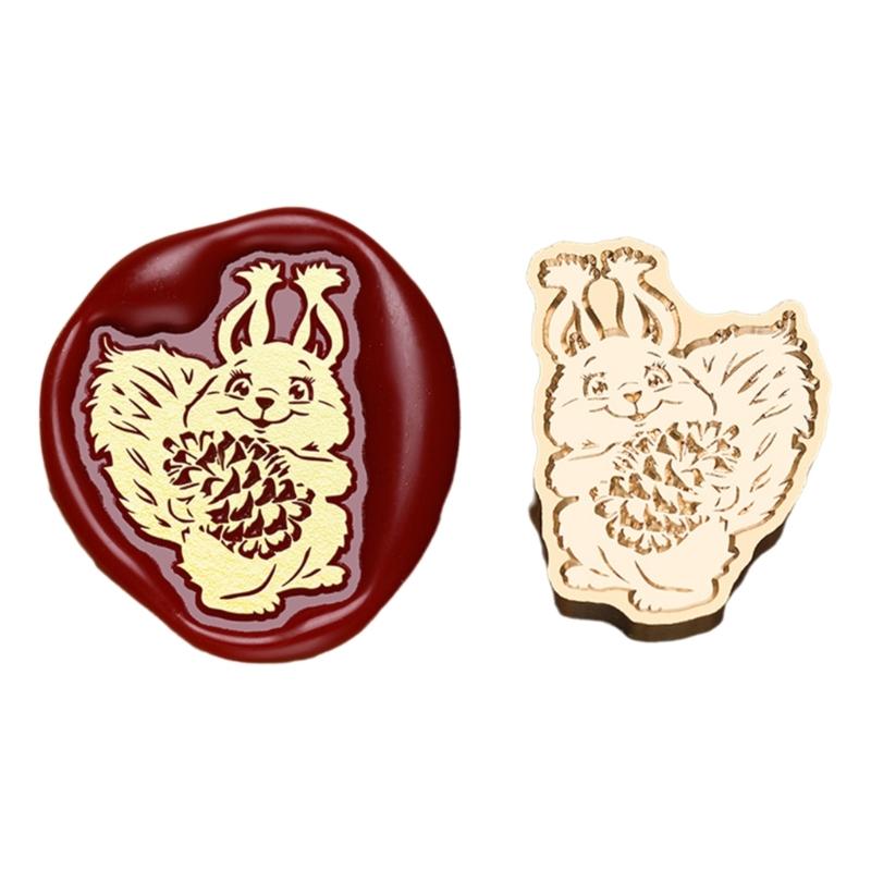 Vintage Stamp Head for Seal Letter Envelope Wedding Invitations Christmas Card Decoration, Christmas Embossed Seal Stamp