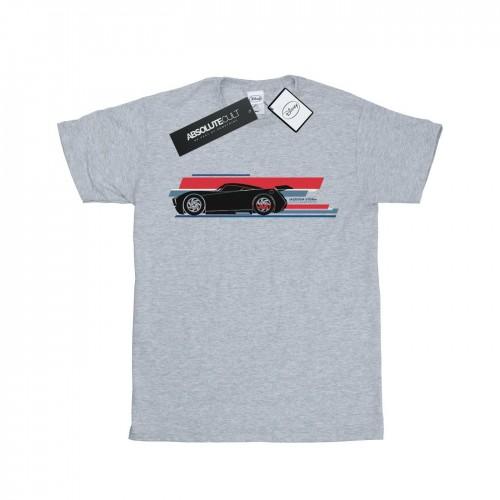 Disney Хлопковая футболка с полосками для девочек Cars Jackson Storm Stripes