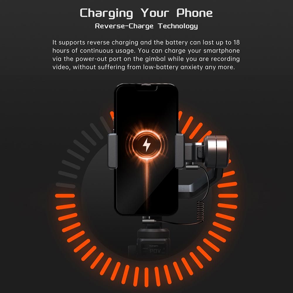 Hohem iSteady M6 3-осевой стабилизатор для смартфона, антивибрационный стабилизатор для телефона, подвес для видеоблога, вращающийся на 360 градусов