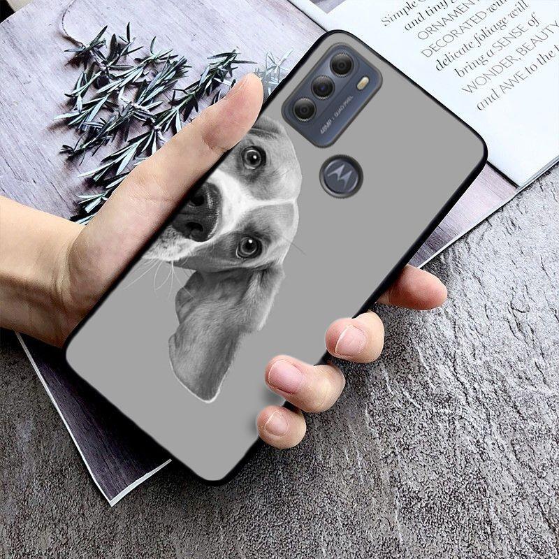 Чехол для телефона с собакой «Бигль» для Motorola Moto EDGE 20pro EDGE 20lite E6 E7, чехол G STYLUS GPLAY GPOWER G 5G PLUS G30 G100 Funda Coque