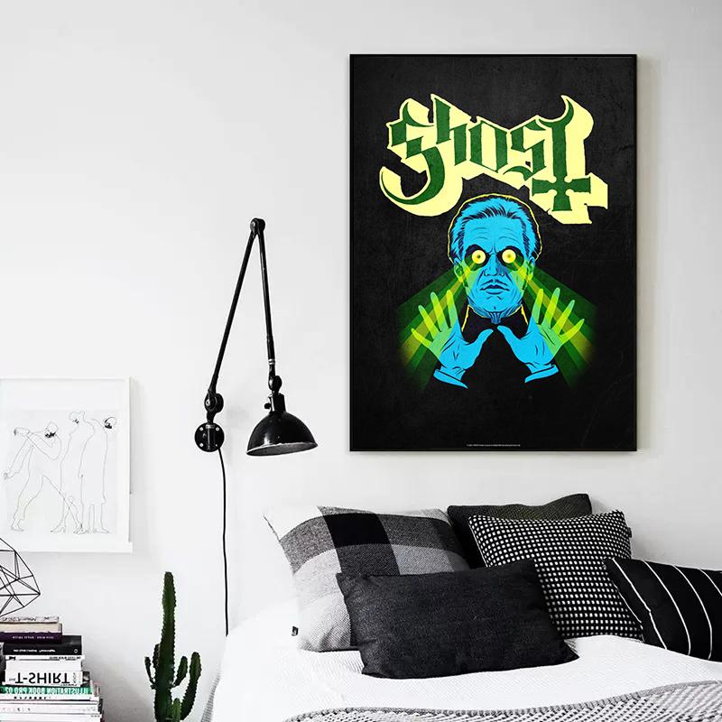 Абстрактные плакаты с группой призраков, картина на холсте, хэви-метал группа, настенная художественная картина для гостиной, кофейни, бара, украшения дома
