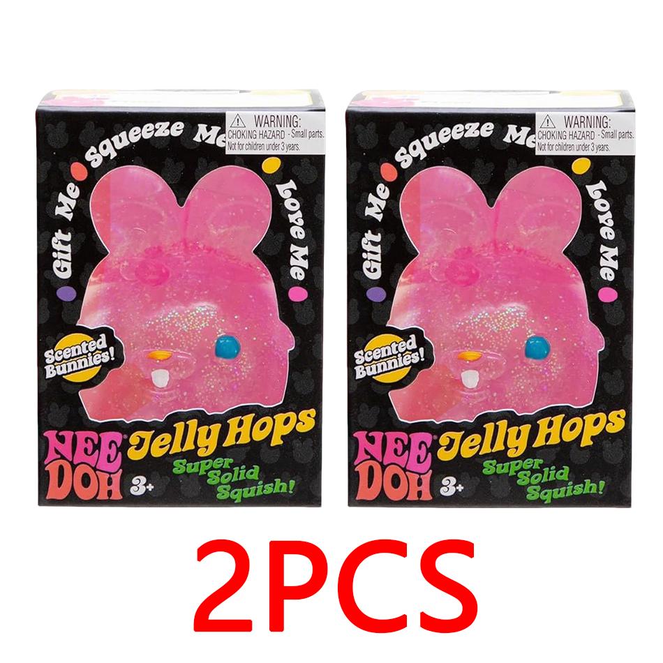 1-3Pcs Schylling Needoh Sensory Fidget Stress Relief Squishy Rabbit Anti-Anxiety Rabbit Squeeze Object For Focus Adhd Population
