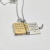 Ожерелье-книга для дочери Моя невероятная девочка Кулон из нержавеющей стали с гравировкой Ожерелье-мини-книга Ювелирный подарок