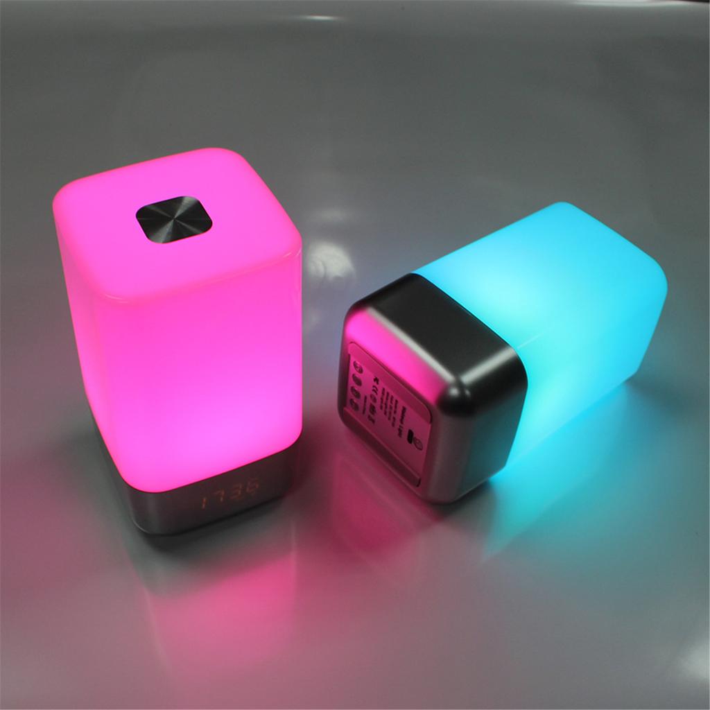 Будильник с имитацией восхода и заката, прикроватная лампа для естественного пробуждения, настольная лампа