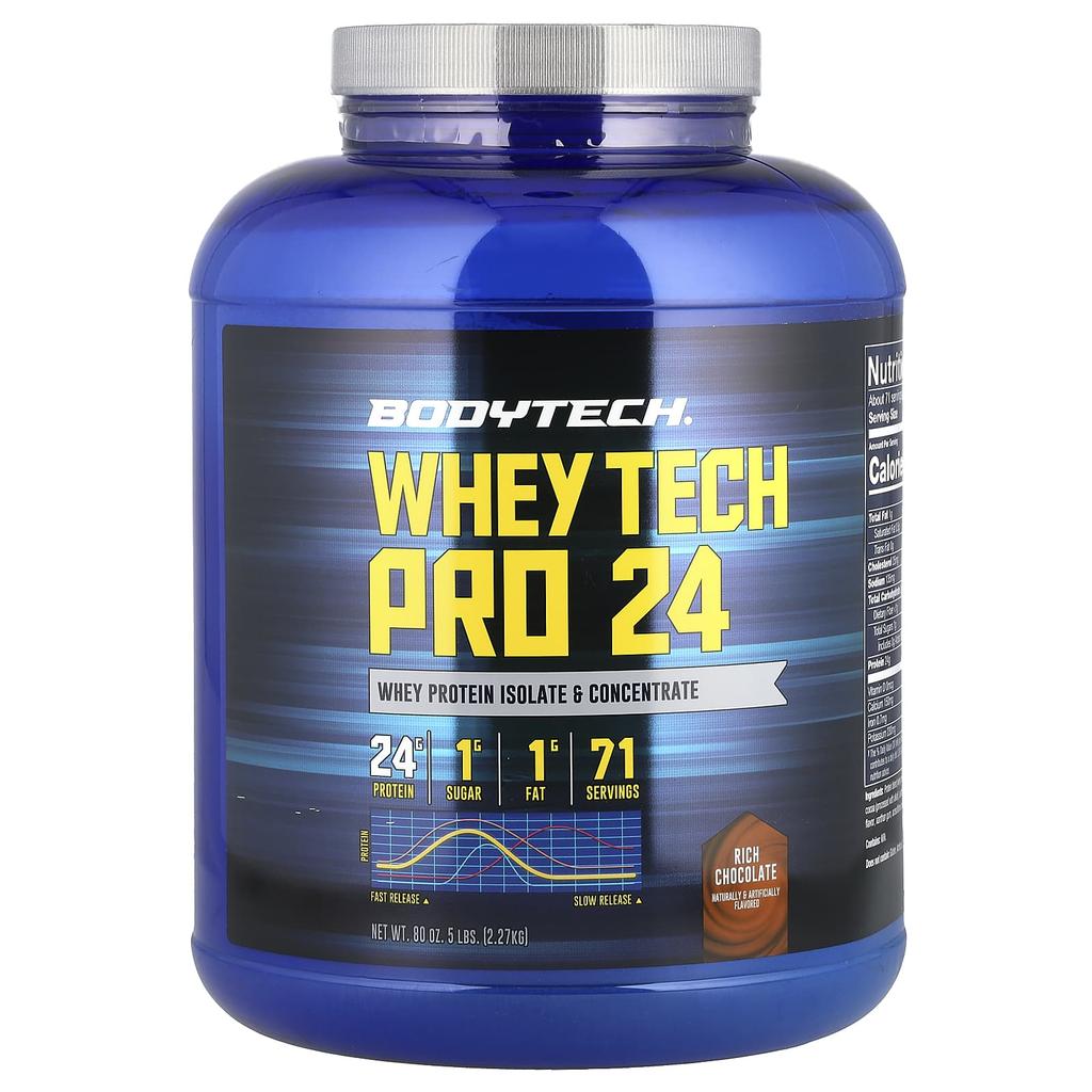 Whey Tech Pro 24, Rich Chocolate, 2.27Kg(5Lbs)