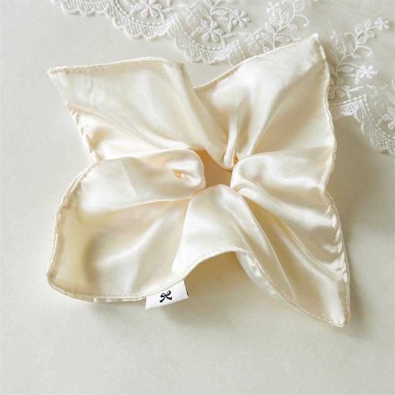 20cm Satin Silk Square Scrunchies Elastic Hair Bands Women Girls Ponytail Holder Large Hair Ties Rope Hair Accessories