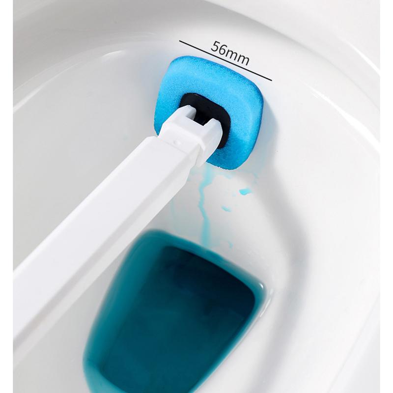 Сменная головка Удобная сменная туалетная щетка Одноразовая туалетная щетка без мертвых углов 6 шт. насадок для чистки туалета Аксессуары