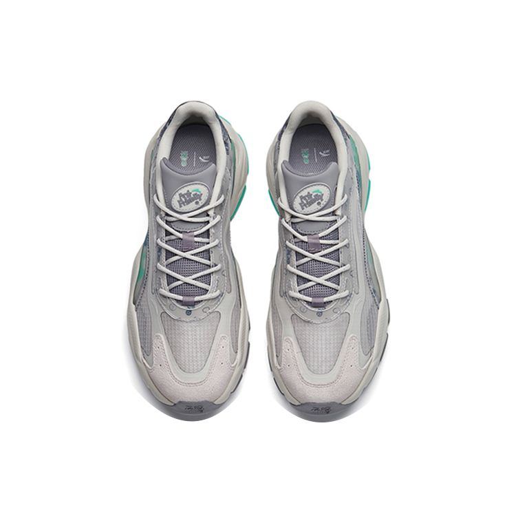 Anta Мистер. Дружелюбный X Millennium 4.0 Retro Trend Низкие спортивные повседневные туфли мужские кроссовки серые 112228890-7