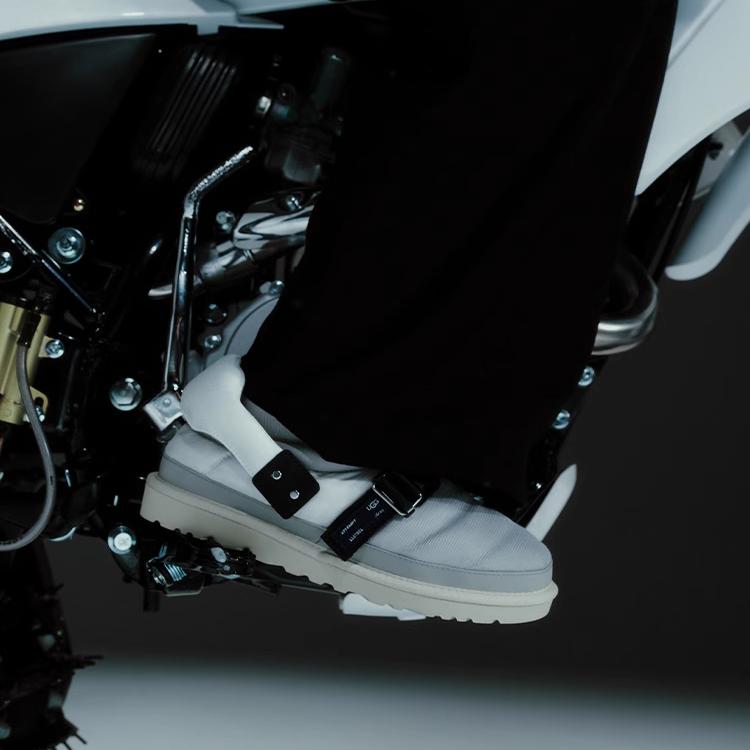 ATTEMPT x UGG Удобные универсальные повседневные туфли с низким верхом Туфли унисекс Черно-серые 1157351-GRY