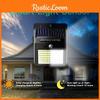 Solar Led Wall Light With 140led Threeside Illumination For Outdoor Garden And Patio Lighting