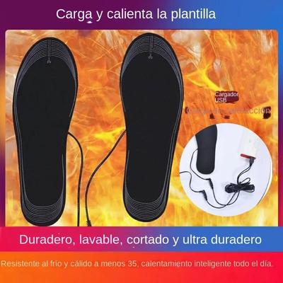 Режущая электрическая стелька, моющаяся стелька с подогревом, зарядка, грелки для ног для мужчин и женщин