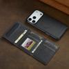 LC.IMEEKE L5 For iPhone 17 Pro Max Magnetic Phone Case Leather Back Cover with Detachable Card Holder