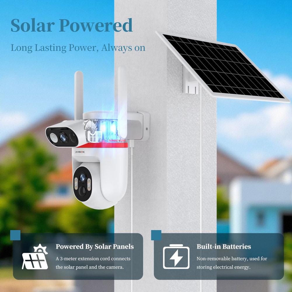 LS VISION AI 4G Solar-Powered Humanoid Detection Camera