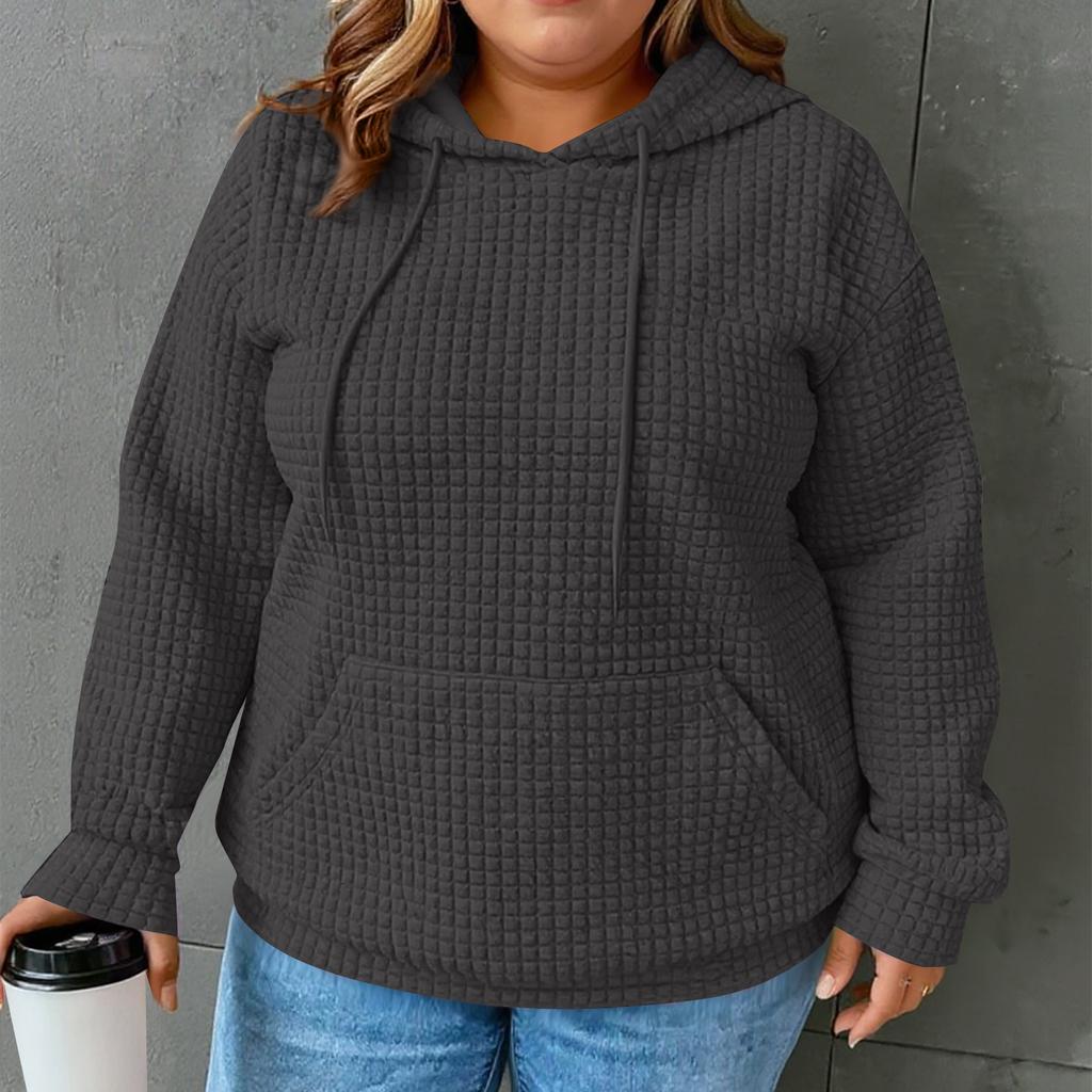 Женские толстовки с капюшоном, с длинным рукавом, повседневные, со шнурком, свитшоты, пуловер, карманы, топы