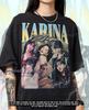 Футболка-пиратка KARINA AESPA, Ретро-футболки Karina Aespa, Футболка K-Pop Queen, Лонгслив с айдолом, Винтажный свитер Karina Aespa #saf