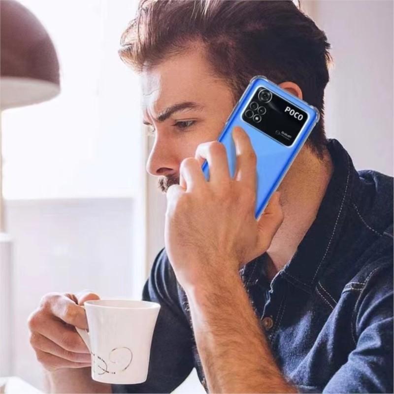 Jingjia толстый силиконовый прозрачный чехол Air-Bag для Xiaomi Poco M4 M5 M6 X3 X4 NFC X5 F3 F4 GT F5 Pro 5G C50 C51 C55 задняя крышка Fundas