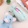 1Pc Plush Pencil Case Pig/Teddy/Poodle/Penguin Stationery Storage Bag Portable Pen Pouch Cosmetic Bag School Supplies Gifts