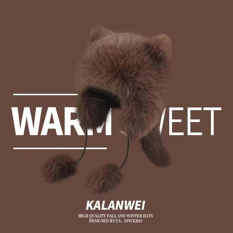 Милая вязаная шапка с вышивкой щенка корги