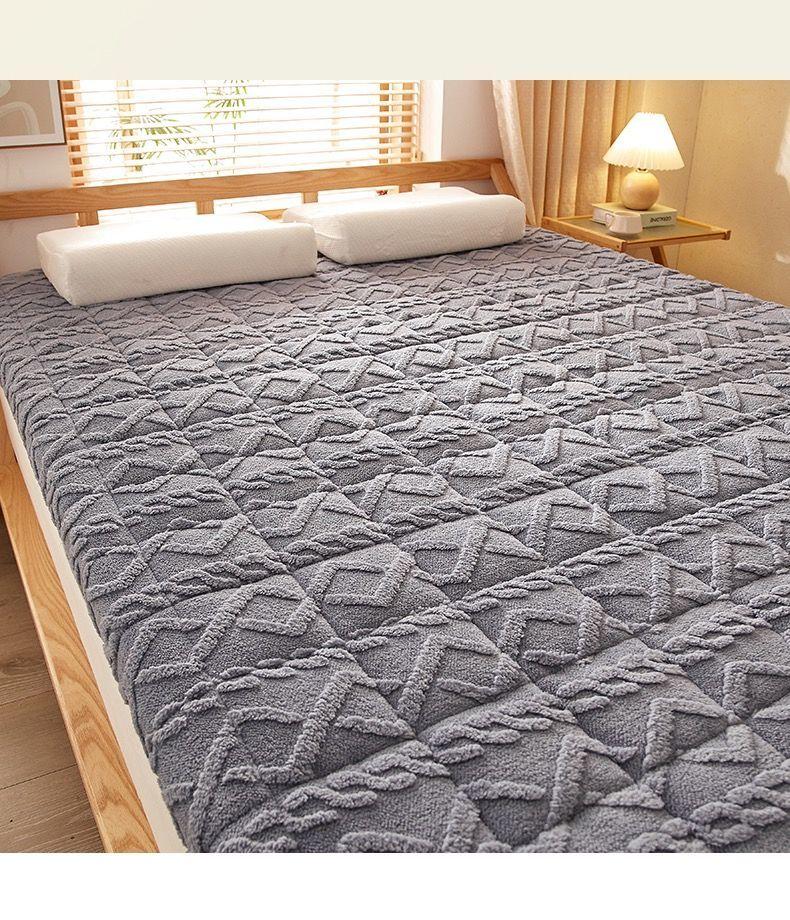 Матрас из овечьей шерсти, домашний мягкий матрас, наматрасник для спальни, зимний утолщенный теплый матрас из молочного флиса