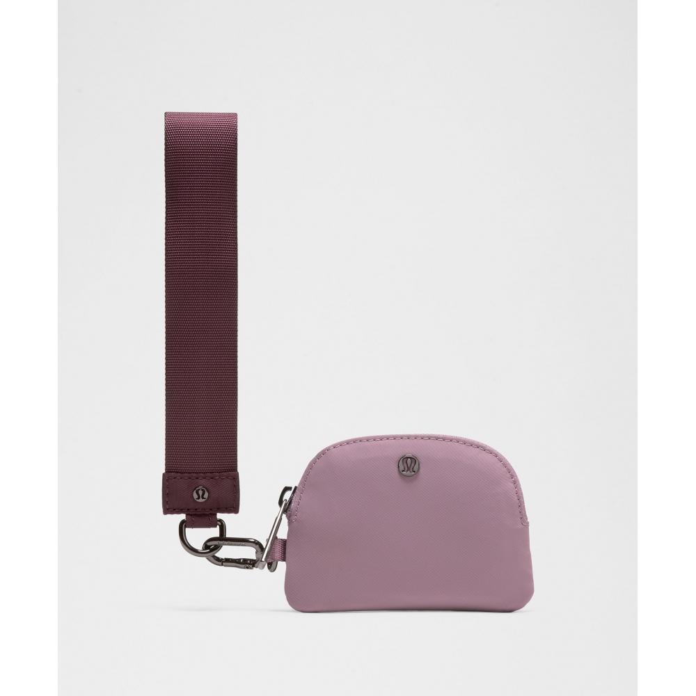 Lululemon Dual Pouch Wristlet Goodnight Plum Lavender Lux