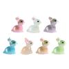 Luminous Bunnies Statue Resin Rabbits Figurine Night Glowing Glow Animal Sculptures for Night Glowing Animals 20PCS