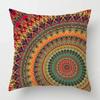 Bohemian patterns throw pillow cover with short plush print for living room sofa decoration cushion cover pillow covers