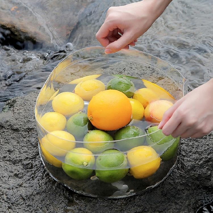 Водные тазы Складное ведро для воды Портативное прозрачное пластиковое ведро Экономия места