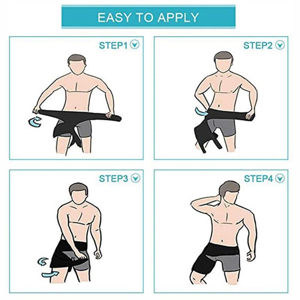 Groin Support Bandage Adjustable Thigh Compression Injury Prevention Athletic Groin Leg Hip Brace