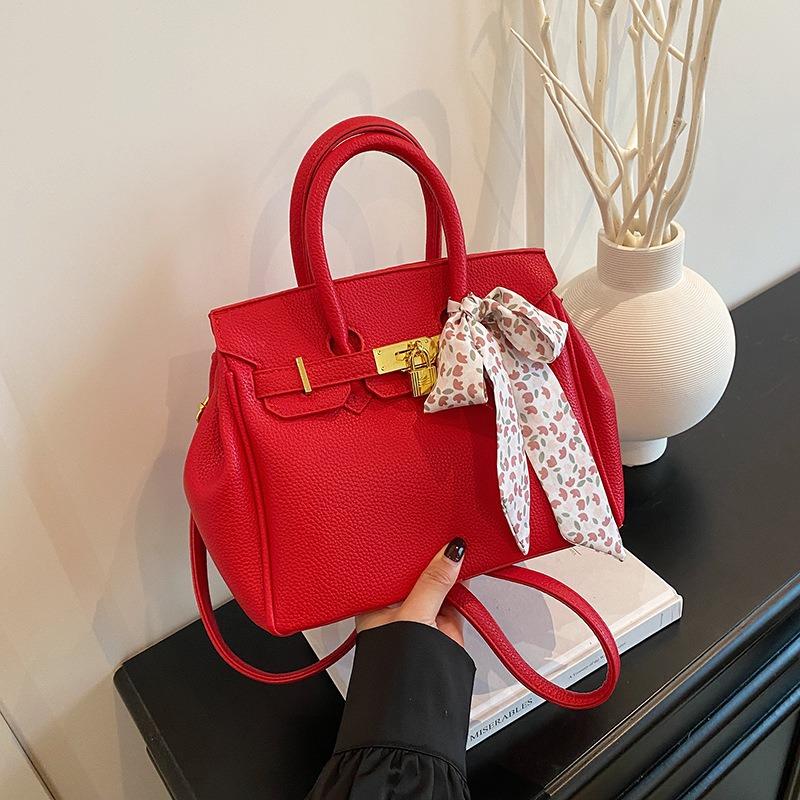 Премиальная платиновая сумка женская новая сумочка узор личи на плечо сумка-мессенджер универсальная сумка для поездок