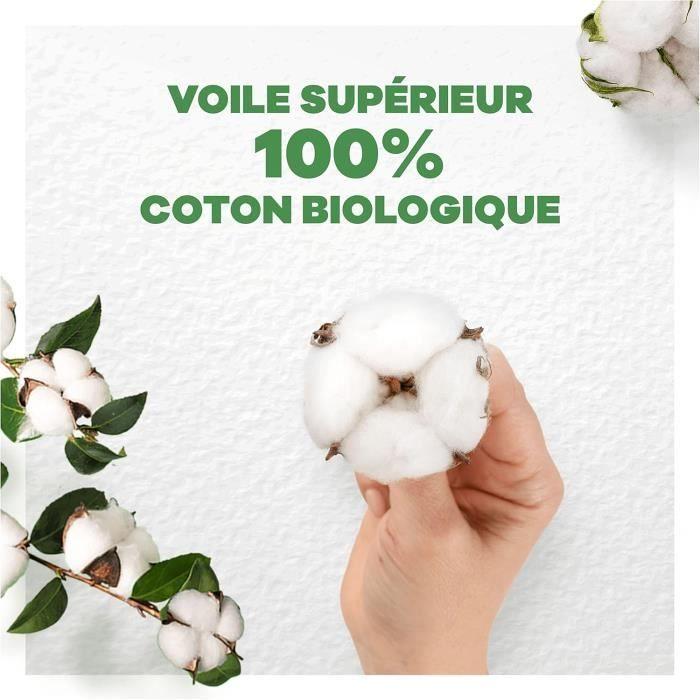 Serviettes hygiéniques - always - cotton protection ultra night - taille 3 - 48 serviettes - ailettes