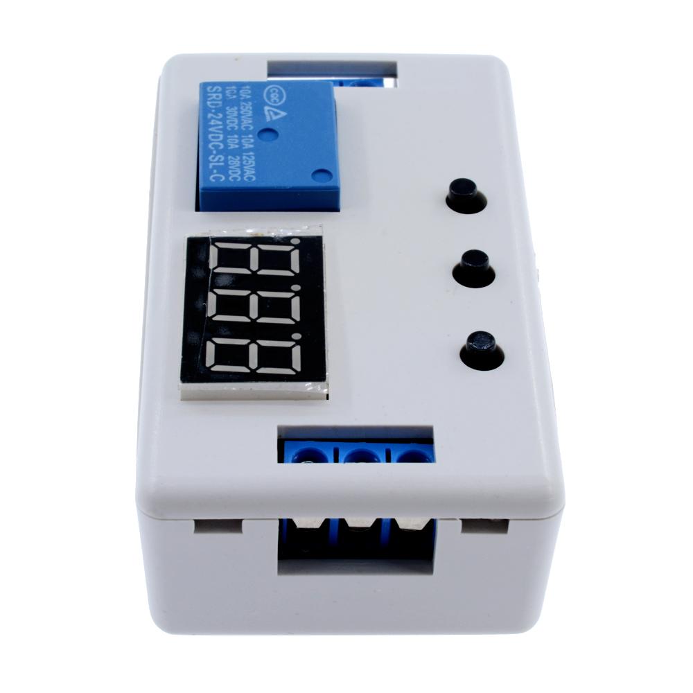 DC 12V 24V Time Delay Relay LED Digital Automation Timer Control Switch Timing Relay Module PLC Trigger Switch Three Button Relays 5