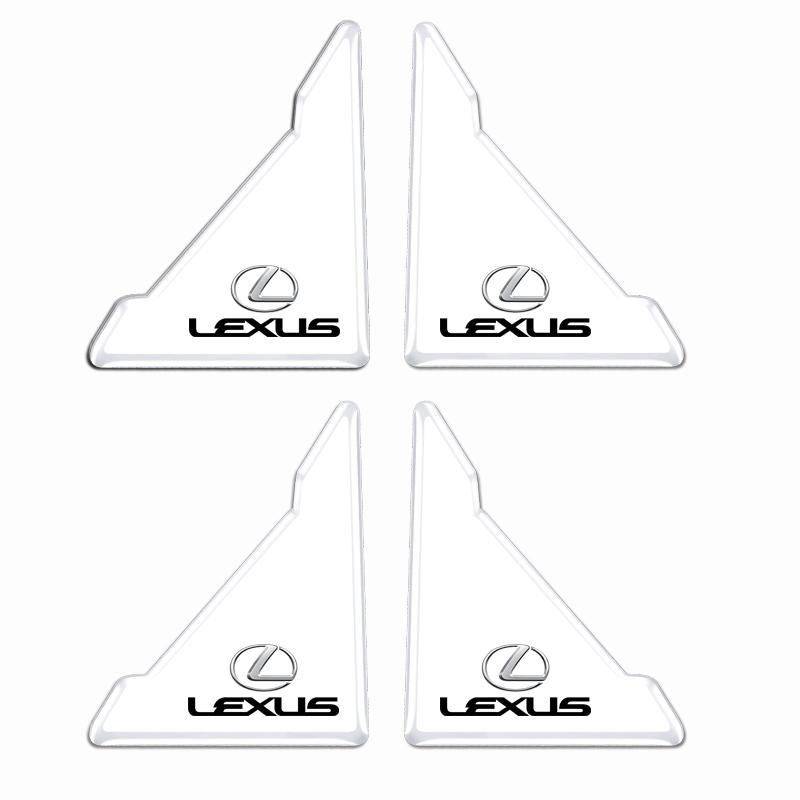 2026 Hot Interior Stickers 2pcs Car Door Corner Transparent Protective Stickers For Lexus LS LC RZ IS350 ES300 GS350 CT200h GX46