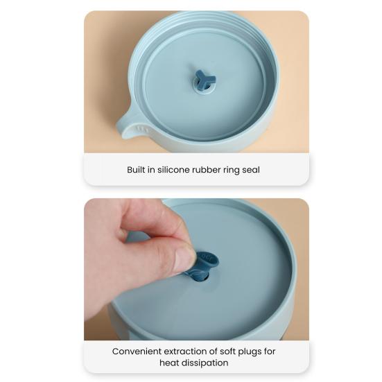 Изолированная суповая чашка с ручкой, пищевой класс, не содержит BPA, герметичная, портативная герметичная чашка для завтрака из овсянки и молока