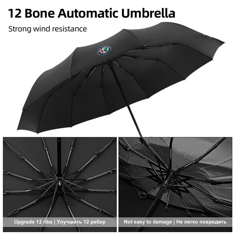 For Alfa Romeo Anti-UV Rain Sun Umbrella Mini Folding Automatic Umbrella Fashion Portable For Alfa Romeo 159  Giulietta Giulia G