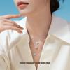 Ожерелье-цепочка на ключицу Chow Tai Seng Rose Nebula из стерлингового серебра S925