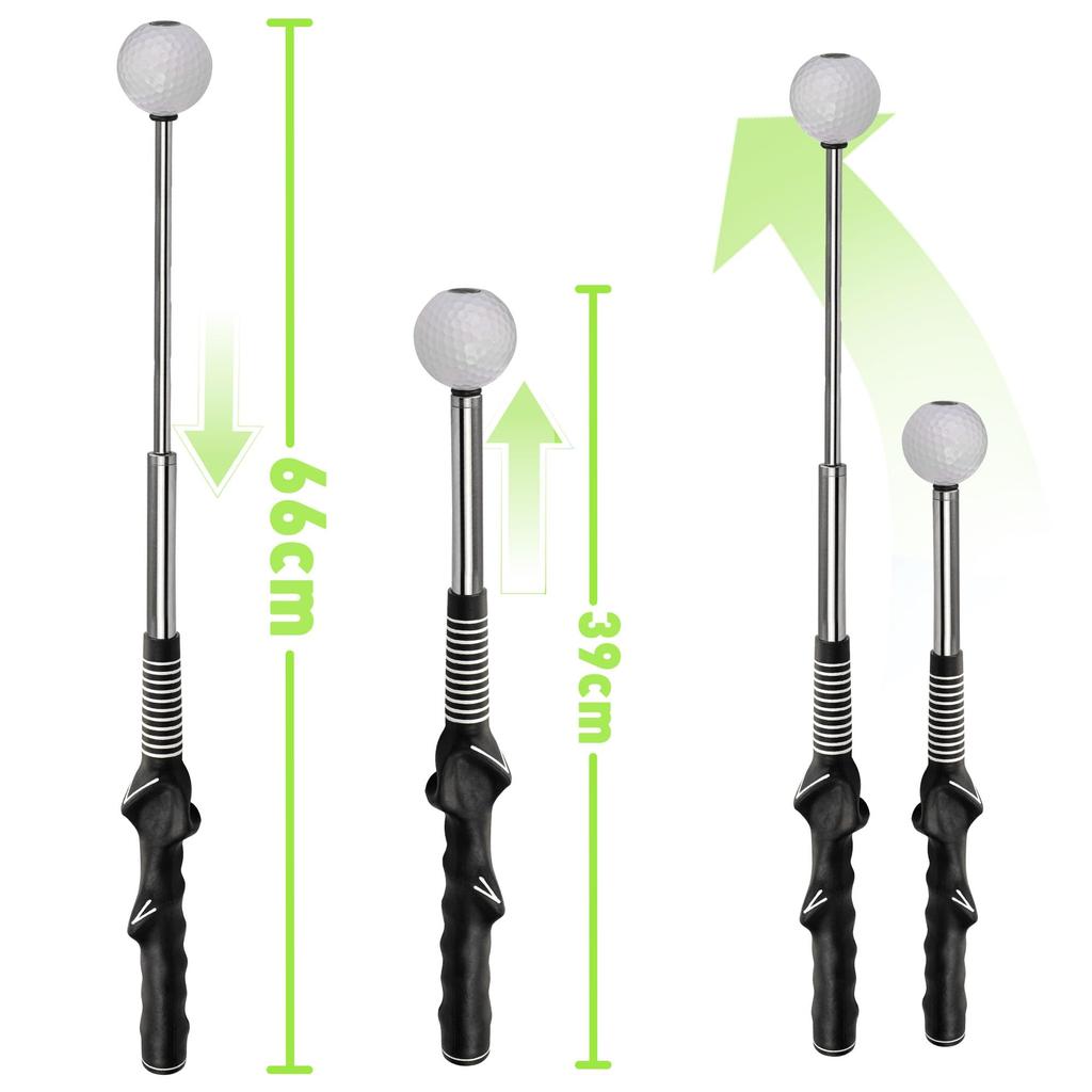Оборудование для тренировки замаха в гольфе с корректирующим телескопическим замахом для тренировки замаха в гольфе в любое время и увеличения расстояния захвата, тренажер, замах, в любом месте,