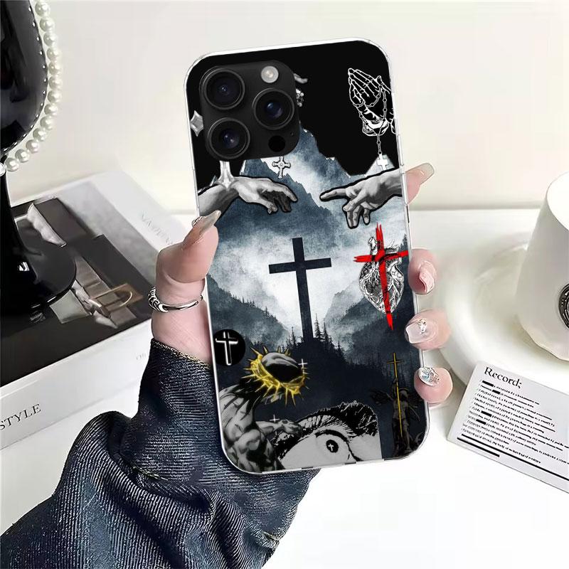 Son Of God Jesus Cross Holy Light Soft Phone Case For IPhone 18 11 17 Air 16E 16 Pro Max 15 + 14 Plus 13 Mini 12 Apple 7 SE 8 Funda