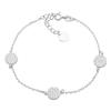 Silver Bracelet with Cubic Zirconia, Product Weight 3.11 G (2183891)