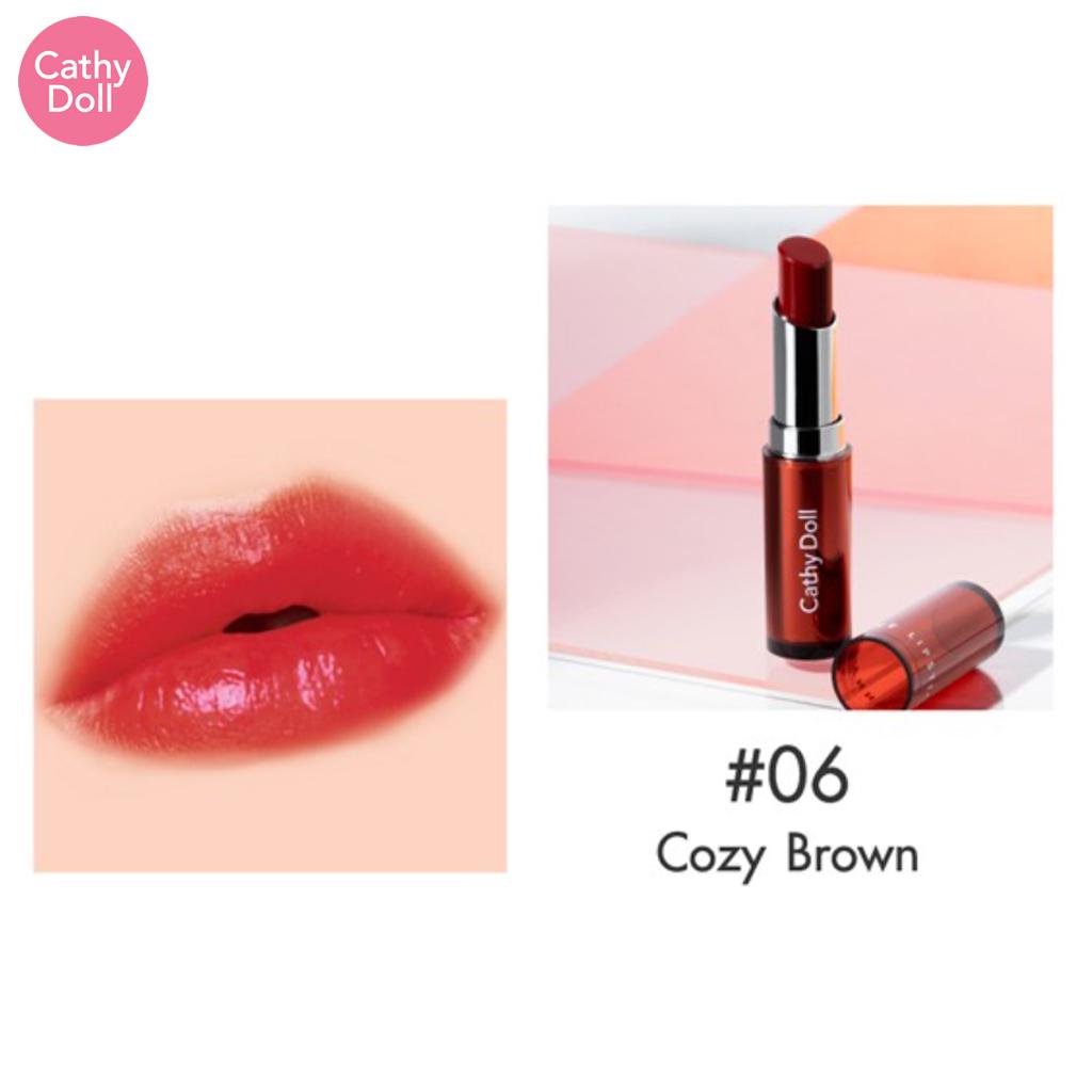 Cathy Doll Губная помада Wanna Shine, масло виноградных косточек, гиалурон, помада Lustruos, №01-№06, 3 г - Тайская косметика