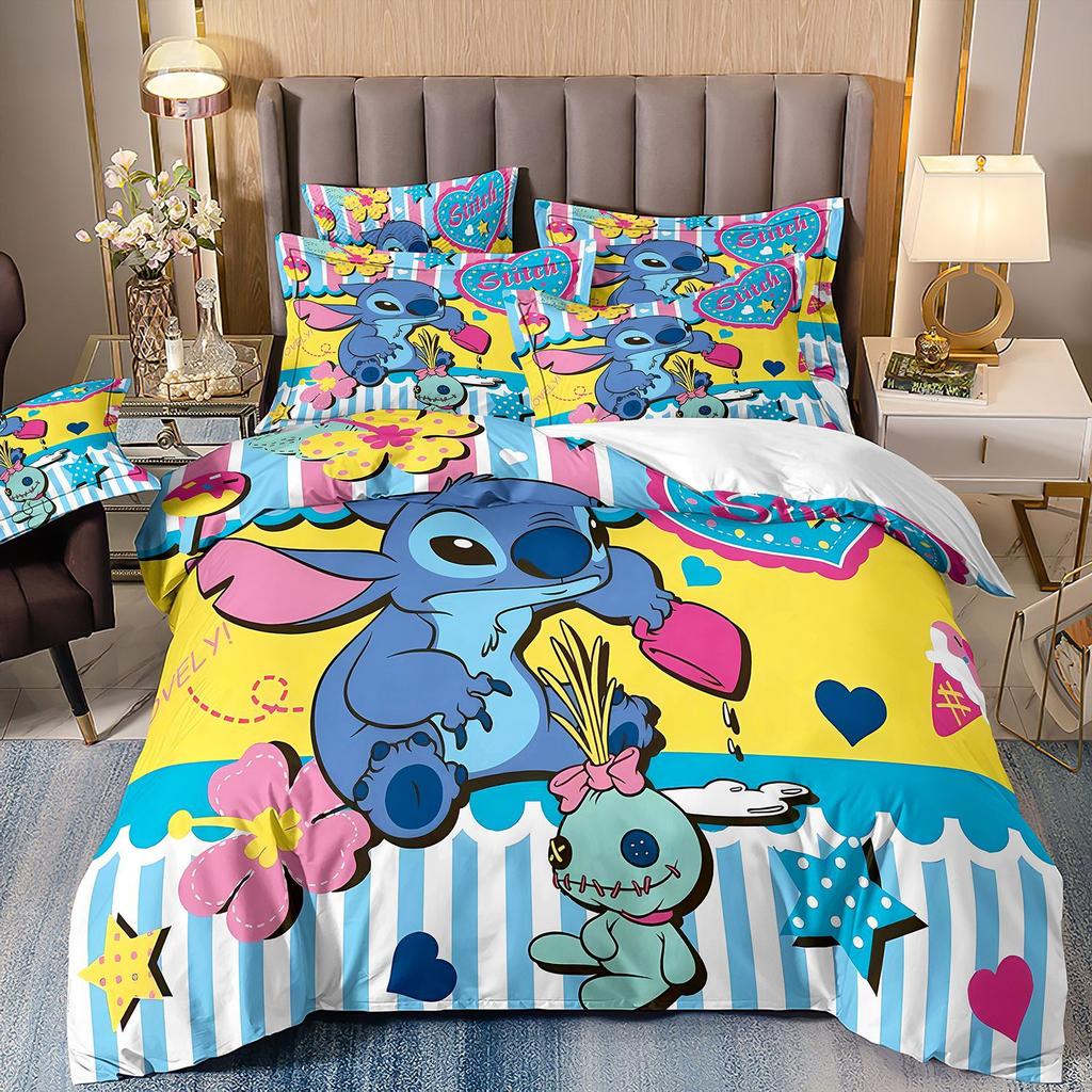 Комплект стеганого одеяла с 3D цифровой печатью Комплект постельного белья из трех предметов Четыре предмета Начальный аукцион