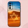 Чехол для телефона со символом Звезда Давида для Samsung S24,S21,S22,S23,S30,Ultra,S20,Plus,Fe,Lite,Note,10,9,5G Черный Мягкий