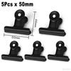 3/5Pcs Large Size Stainless Steel Clips Metal Spring Grip Clips Ticket Paper Clamps Office File Document Binder Clip Stationery