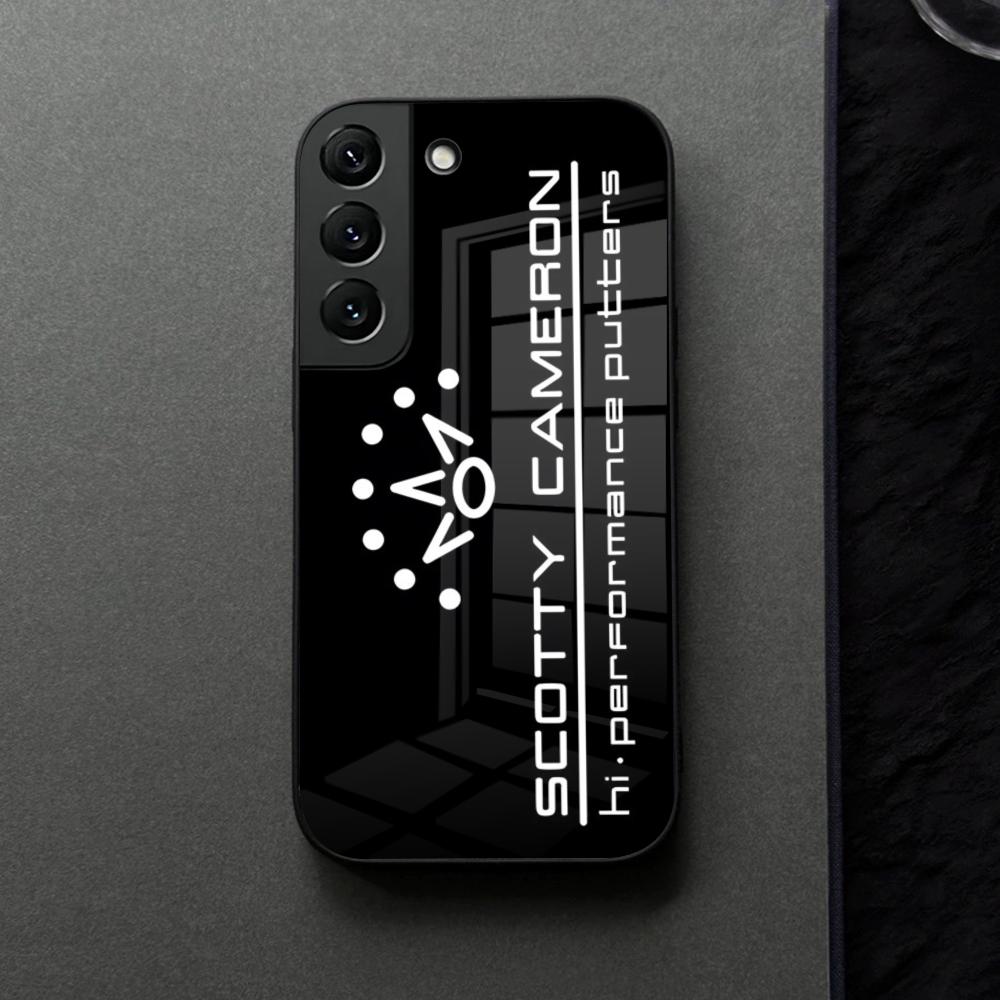 Черный Чехол для Телефона ScottyS Camerons Флаг Стекло Для Samsung Galaxy S21 S25 S22 S20 S24 S23 Ultra Fe Plus A16 A34 A54 A24 Coque