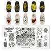 1 PC  Nail Art Templates Stamping Plate Design Flower Butterfly Glass Temperature Lace Stamp Templates Plates Image Decor