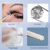 Multifunctional Round Tip Eyebrow Tweezers Straight Smooth False Eyelashes Applicator Stainless Steel BeautyPrecision Tweezers