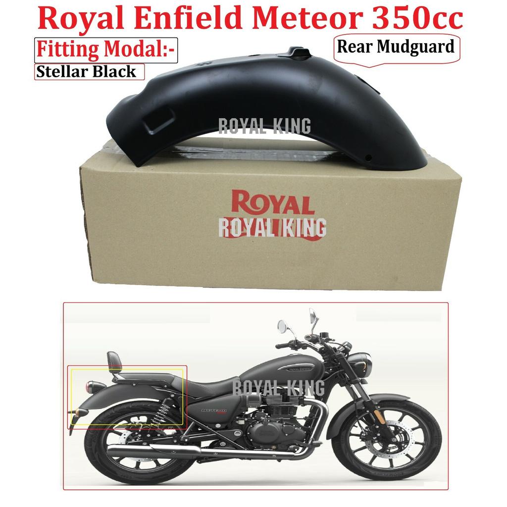 Royal Enfield Meteor 350cc "Rear Mudguard" Fit in Stellar Black Modal