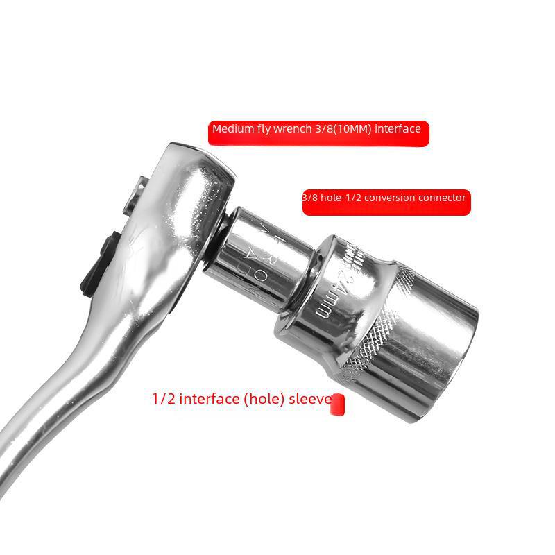 Набор адаптеров для торцевых ключей с храповым механизмом CRV: 1/2", 3/8", 1/4"