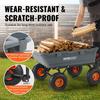 Poly Garden Dump Cart Heavy-duty Yard Carts and Wagons 800 lbs 10" Tires