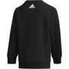adidas Толстовка Серия Спортивный Стиль Жизни Удобная Теплая С круглым вырезом Детские топы Черный DY9230
