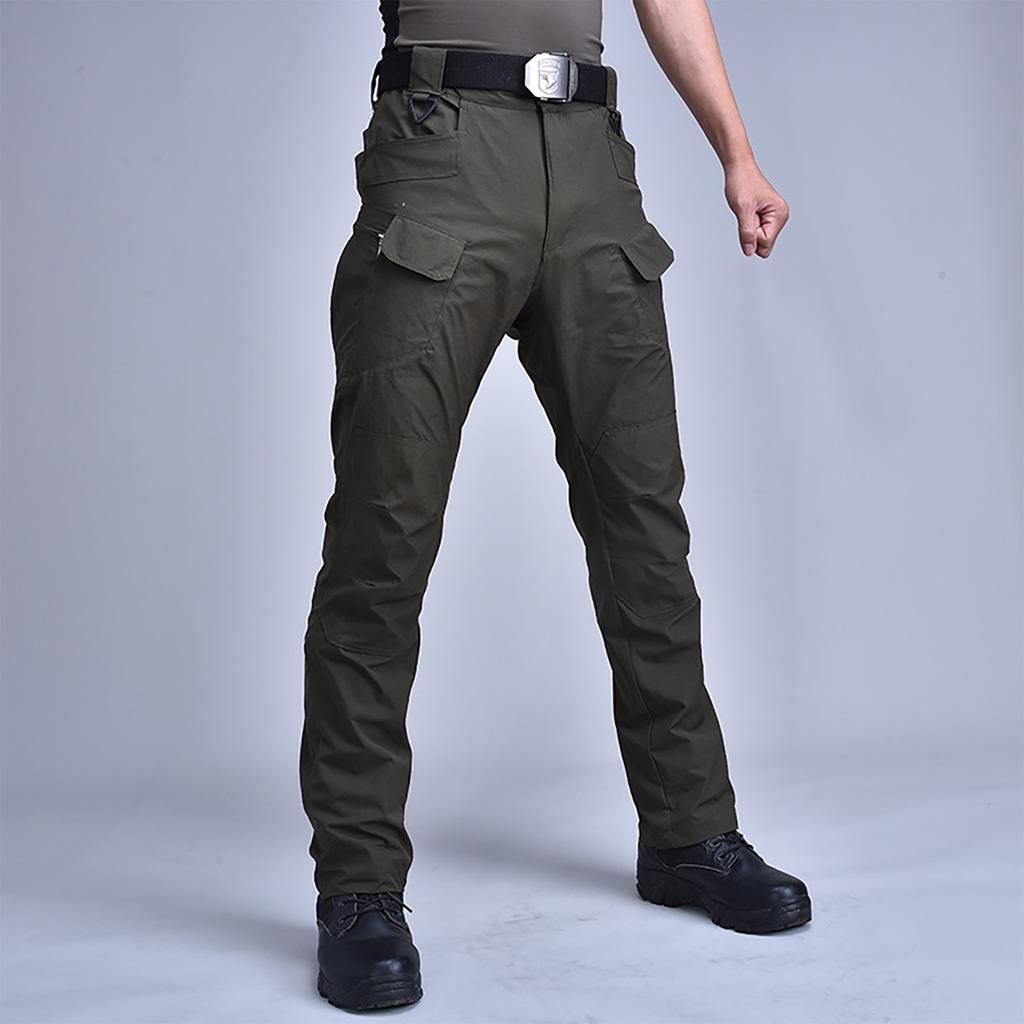 Men's Multi Pocket Work Pants For Sports And Outdoor Activities, Multi Pocket Casual Pants